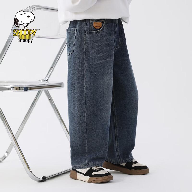 SNOOPY Kids' Loose Fit Denim Jeans
