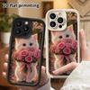 Phone case: 2D flat, suitable for iPhone 18 17 16 15 14 13 Pro protective case, good morning greetings, perfect Christmas and Halloween holiday gift