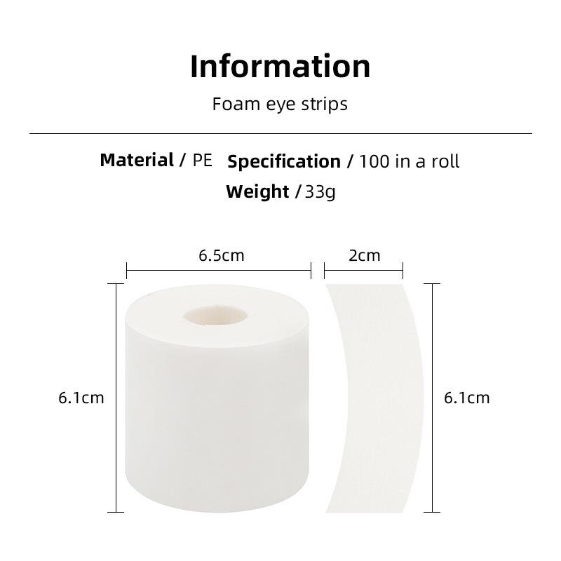 Eyelash Extension Foam Tape: Isolating Eye Patches for Upper and Lower Eyelashes