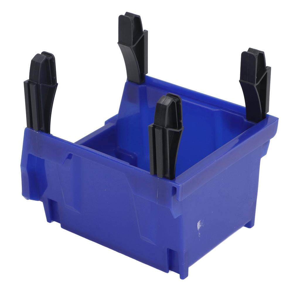 Teilelagerregal Wandmontiert Stapelbar Werkzeugkasten für die Werkstatt Schraubenorganisator Verdickt Schräge Öffnung Kombinationstyp Blau