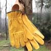 Work Gloves Cowhide Leather Gardening Mechanical Welding Safety For Industrial Use