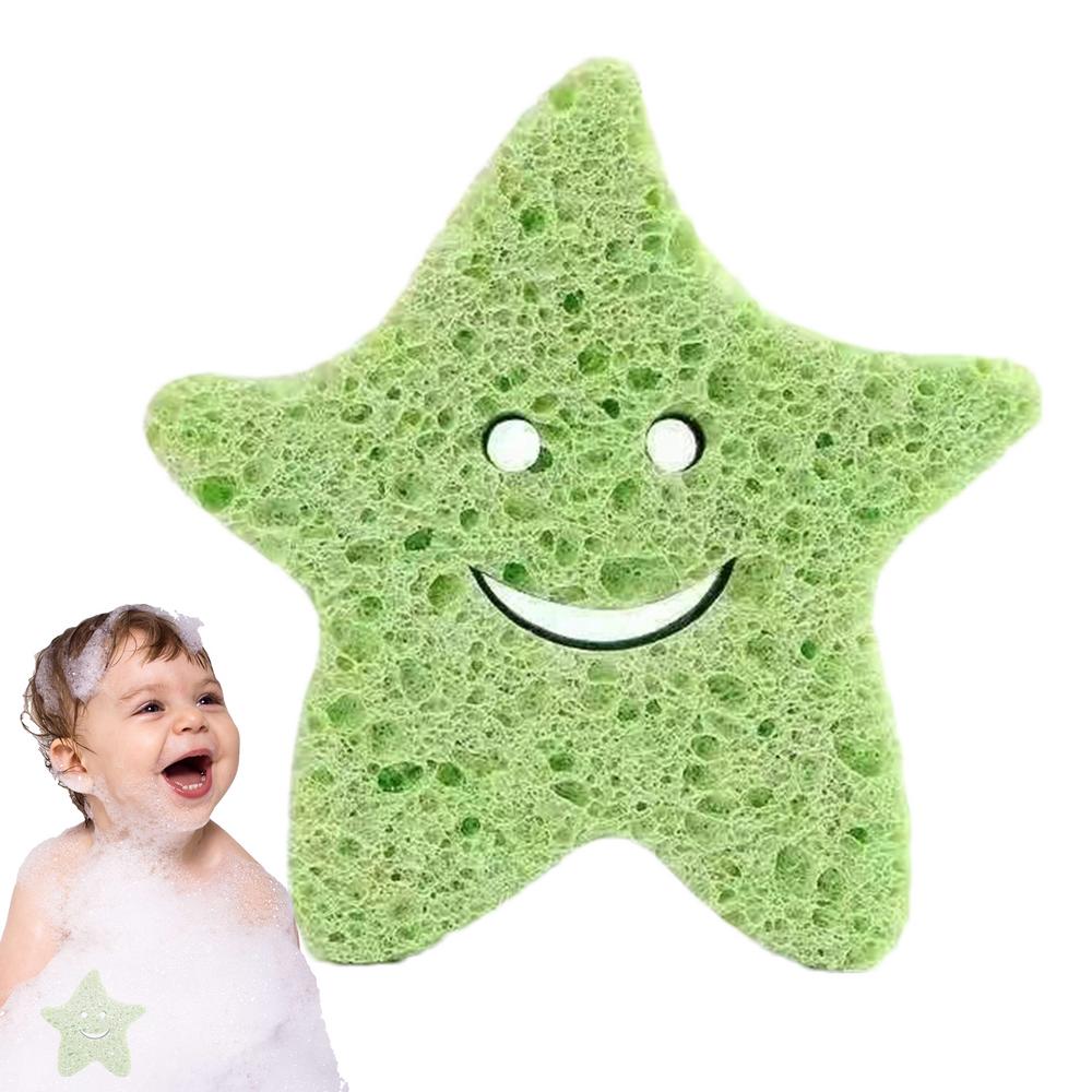 Baby Bath Sponge Soft Baby Shower Body Scrubber Shower Sponge Dead Skin Remover Cute Shower Brush Bath Supplies For Toddler Kids
