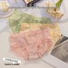 Women's Mid-Waist Breathable Seamless Cotton Underwear with Bow Knot