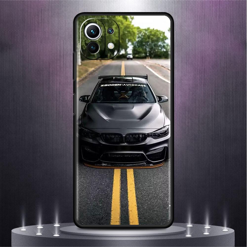 Blue Red Car Case For Xiaomi Mi Poco X3 NFC M4 M3 Pro F3 GT F1 11 Lite Note 10 11T 10T 9T Back Soft Phone Cover