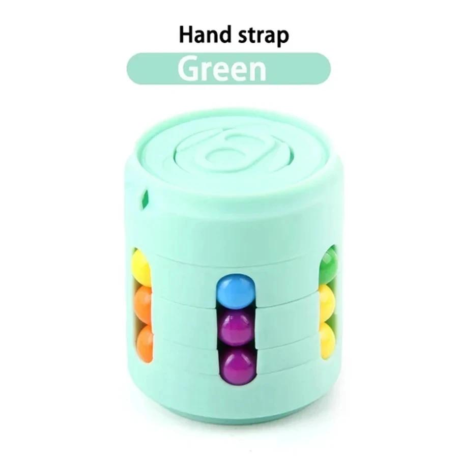 Magic Rotating Beans Puzzle Cube Game Kids Adult Fingertips Fidget Decompression Game Montessori Educational Toys Children Gift