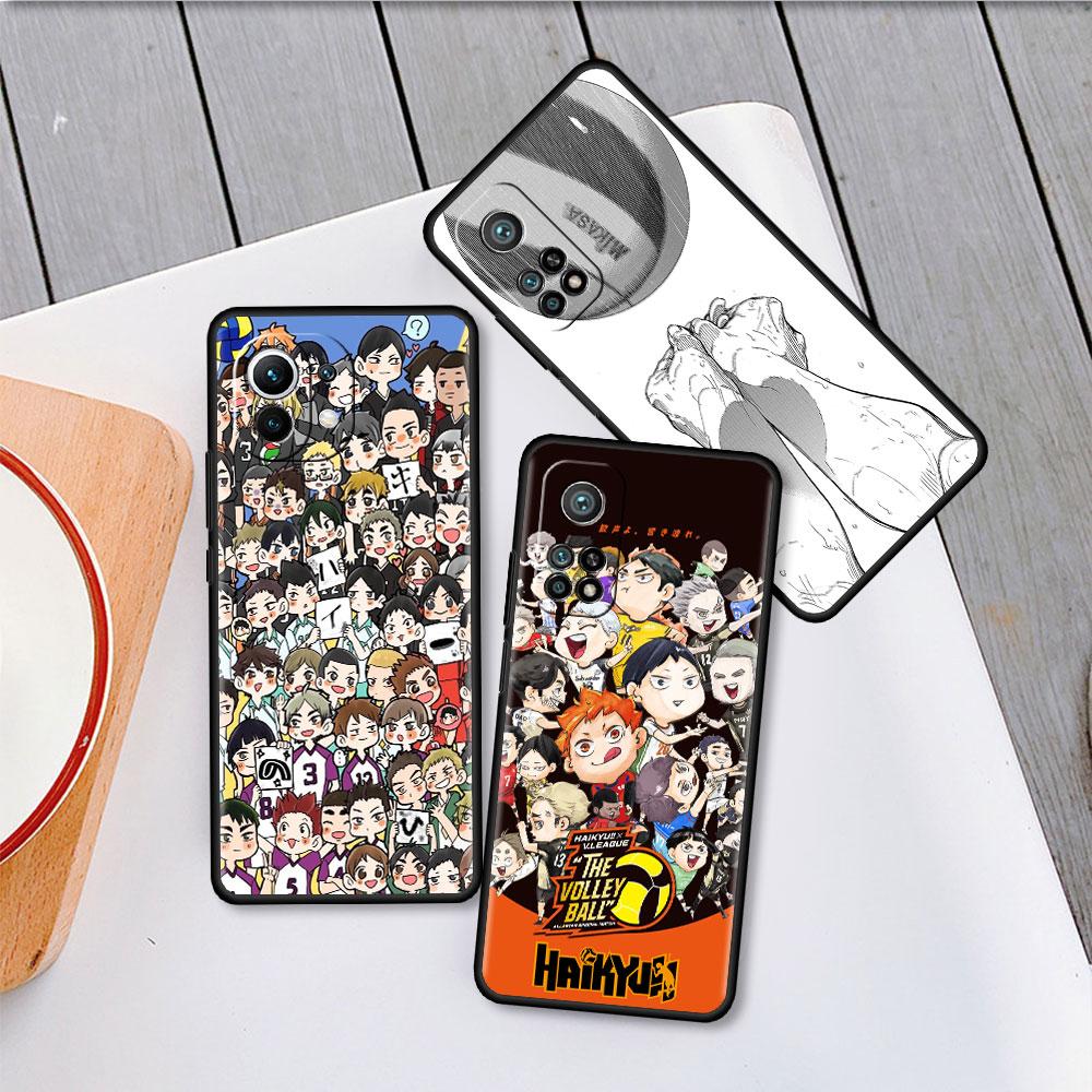 Haikyu!! Anime Funda Case For Xiaomi Mi 11 Lite 5G NE 11T Pro 10T 9T Note 10 12 12X 12S Ultra Soft Silicone Shell Phone Cover