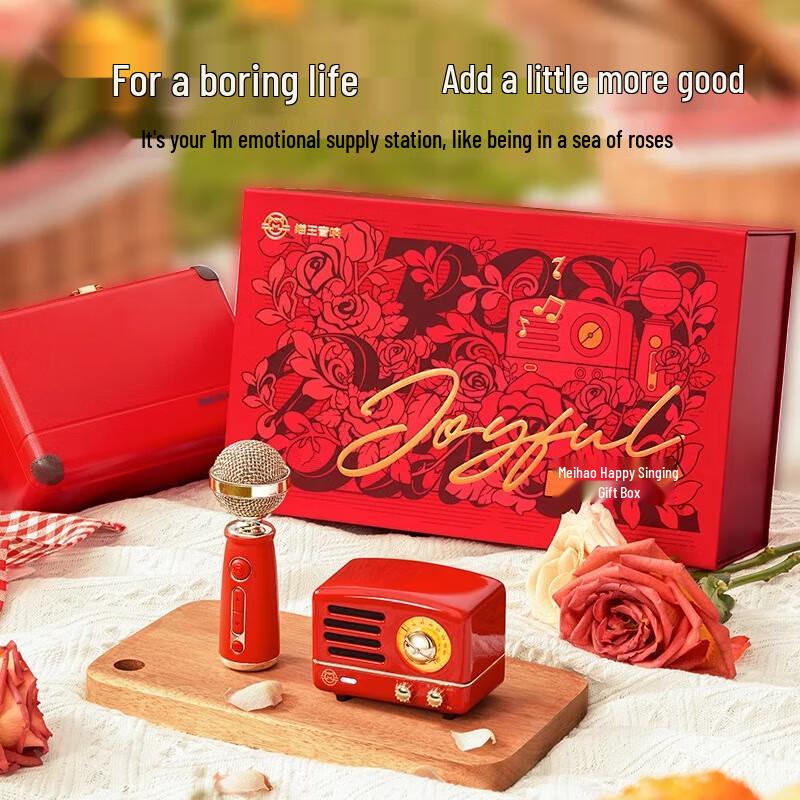 Mao Wang MW-2A OTR Portable Bluetooth Karaoke Speaker with Single Microphone