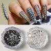 Nail Art Jewelry, Dark Punk Style Bullet Head Rivet Size Mixed Nail Decoration