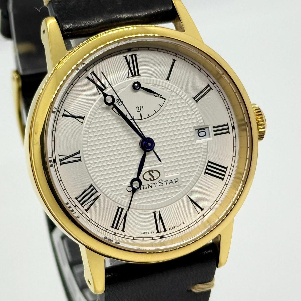 Used ORIENT Orient Star Power Reserve Classic WZ0321EL White AT Men's Watch Working Product Box Warranty