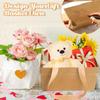 4/8/12/16PCS Kraft Cardboard DIY Gift Basket Waterproof Kraft Paper Handbasket  Party Supplies
