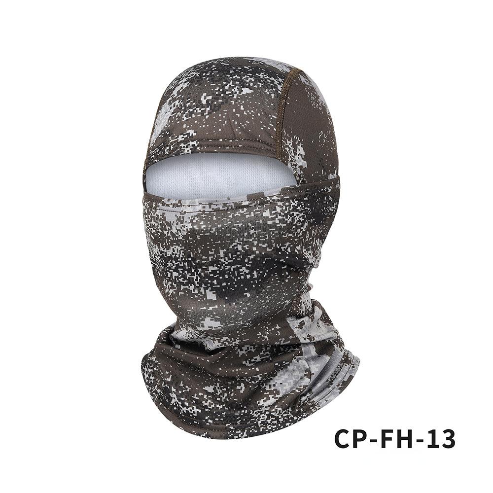 Camouflage Fleece Head Cover Outdoor Cycling Mask Mountaineering Cold Hat Sun Protection Sun Shading Quick Drying Warm Masks