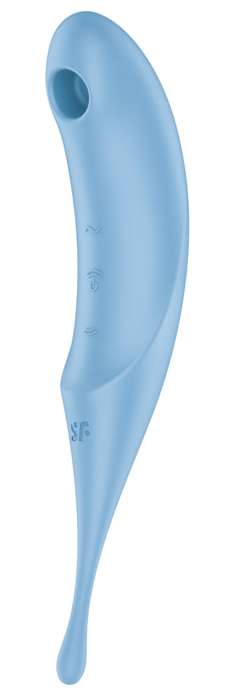 Stimulateur de clitoris Twirling Pro Bleu - Satisfyer - Stimulateurs à Aspiration