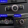 Car Accessories Center Console CD Panel Volume Switch Button Cover Sequ Sticker For Mercedes Benz GLA X156 CLA C117 2013-2017