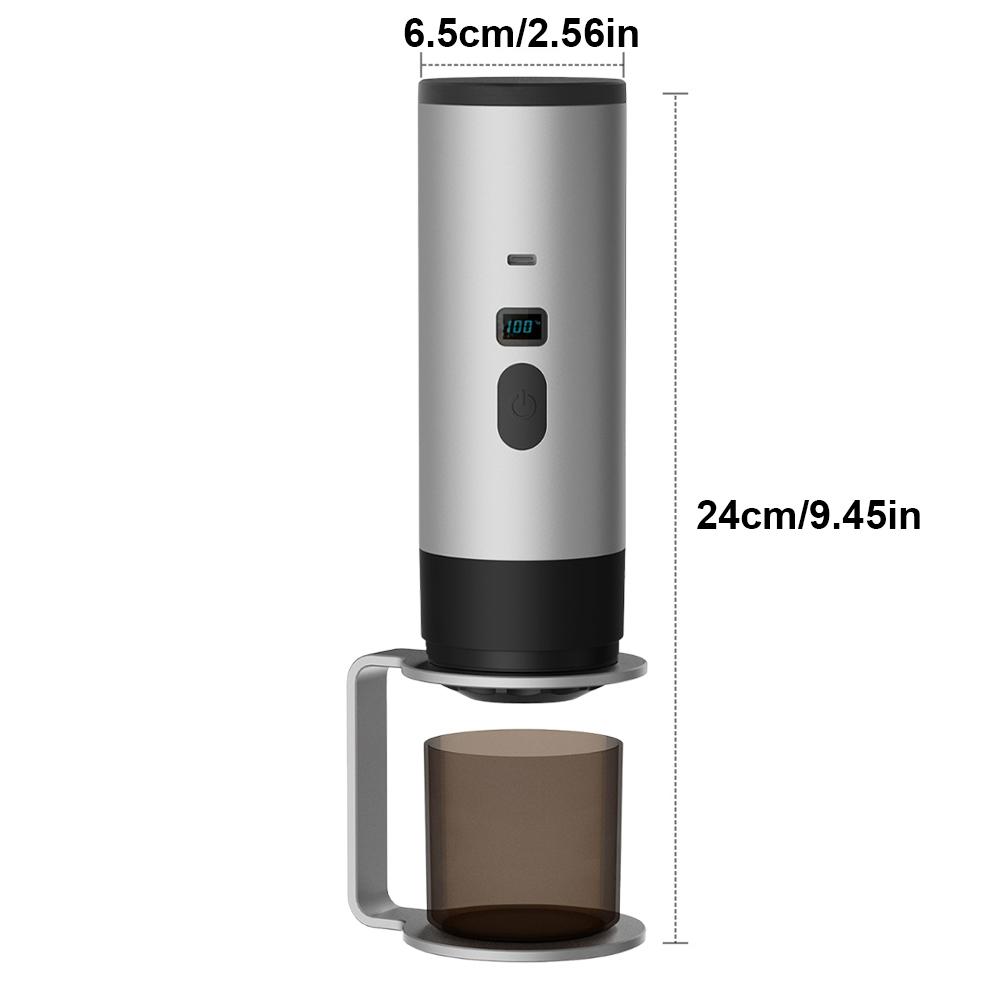 

Electric Capsule Coffee Machine USB-C Charging Portable 3 In 1 Espresso Maker Heating Pump Press Coffee Maker for Travel and Car