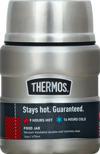Thermos Stainless Steel King Silver Food Jar (0.45L) Insulated (Silver)