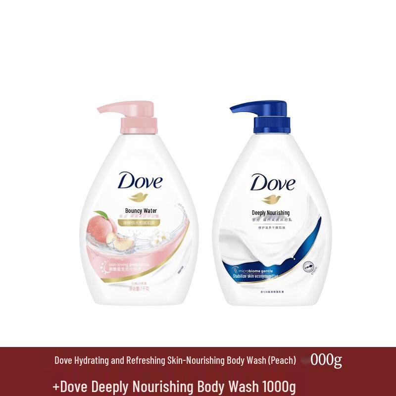 Dove Refreshing & Nourishing Shower Milk Bundle