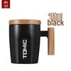 TOMIC Wooden Handle Ceramic Mug
