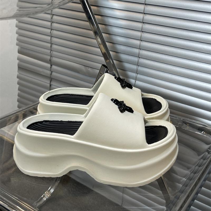 Fashion 2025 New Women's Platform Slippers Thick Sole Summer Fashion Slides Beach Sandals Anti Slip Indoor Outdoor Lightweight Shoes