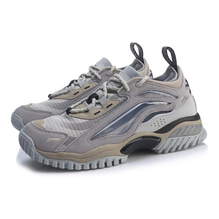 Li Ning Aurora Skywalk Textil, Spaltleder Rutschfest Und Atmungsaktiv Niedrige Freizeitschuhe Herren AGLP089-4