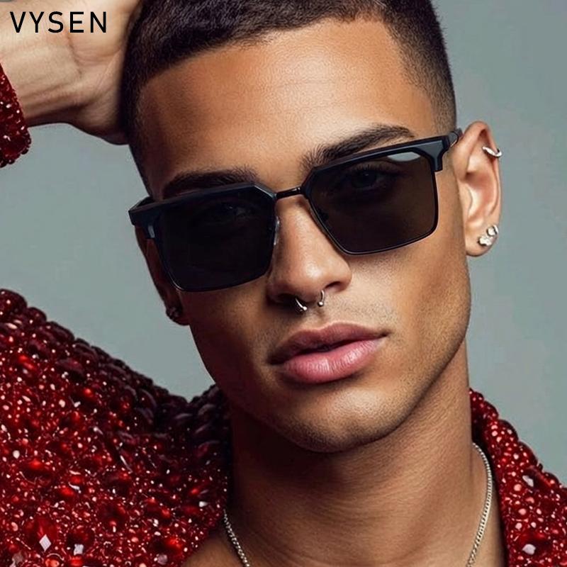 2026 Luxury Oversized Square Sunglasses Men Y2K Punk Designer Futuristic Vintage Outdoor Shades Driving For Male Goggles Eyewear