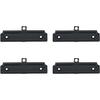 4 PCS Binder Clipboard Clips Metal Office Hardware Black Clipboard Clamps for Organizing Papers and Photos