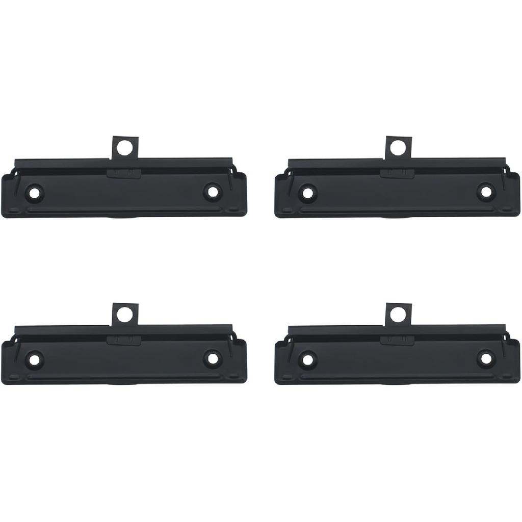 4 PCS Binder Clipboard Clips Metal Office Hardware Black Clipboard Clamps for Organizing Papers and Photos
