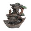 Resin Mountain Shape Smoke Waterfall Backflow Incense Burner Censer Holder Decor Aromatherapy Furnace Aromatic Office Home Craft