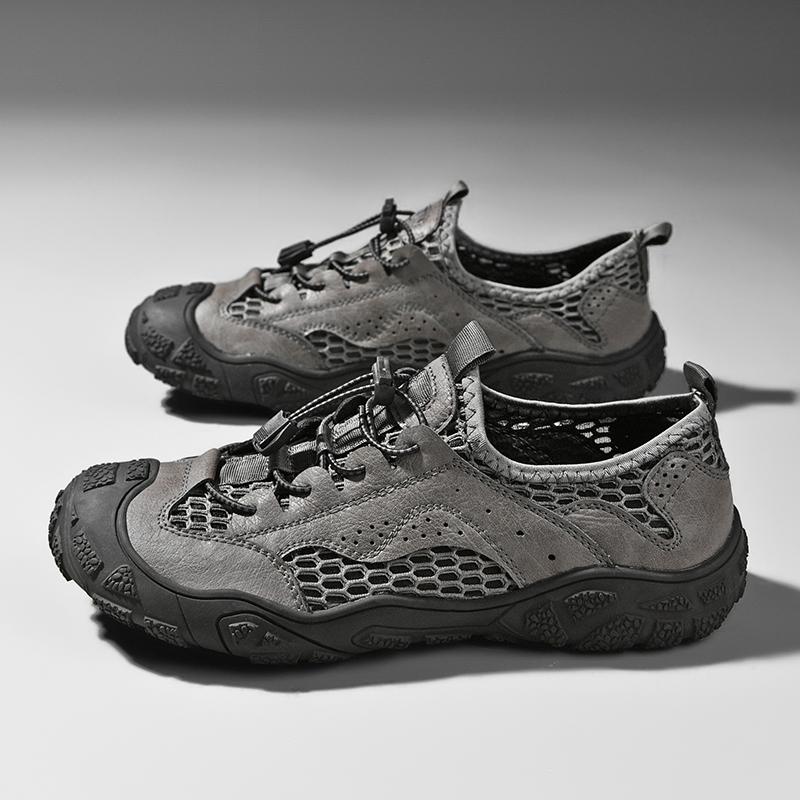 Fashion Summer Breathable Hollow Out Mesh Men Hiking Shoes Outdoor Men Sneakers Climbing Shoes Luxury Quality Men Sport Non-Slip Shoes