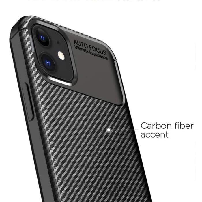 Coque de protection - Silicone - iPhone 12 Pro Max - Antichoc - Anti-rayures - Noir