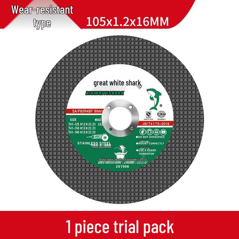 Great White Shark 4" Ultra-Thin Cutting Disc for Metal and Stainless Steel