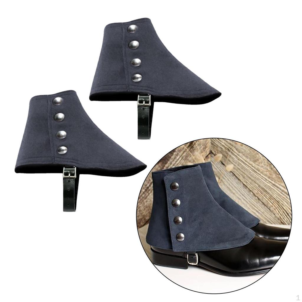 Gangster Spats Birthday Vintage Style 1920S Costume Medieval Pirate Boot Covers