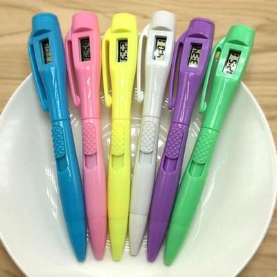Elektronische Uhr Kugelschreiber für Büro Uhr Test Kawai Kreativ Schule Schülerbedarf Blaue Kugelschreiber Koreanische Schreibwaren