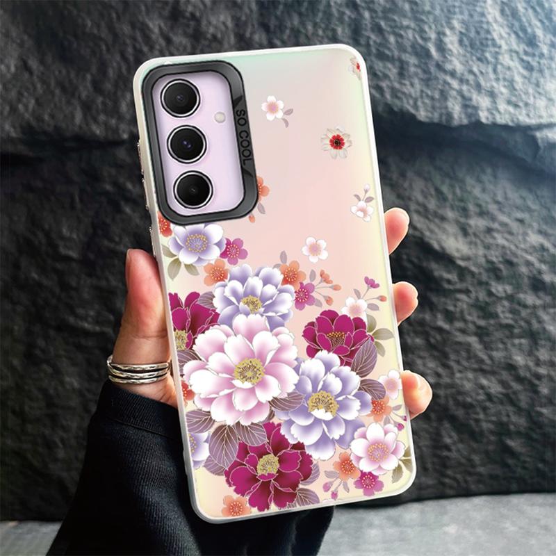 Phone Case For Samsung S24 Ultra S23 Plus S22 S21 S20 FE A55 A54 A53 A35 A34 A32 A25 A24 A15 A14 A13 5G Shockproof Bumper Gradient Aurora Cover