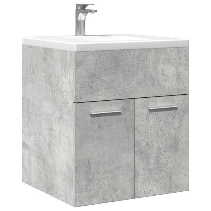 VidaXL Armoire de lavabo de salle de bain gris béton 41x38,5x46 cm, placard lavabo de salle de bain, meuble de salle de 856204
