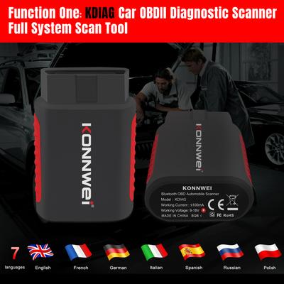 KONNWEI K DIAG OBD Scanner BT système complet ABS SRS outil de Diagnostic avec récupération de réinitialisation pour ECM BCM