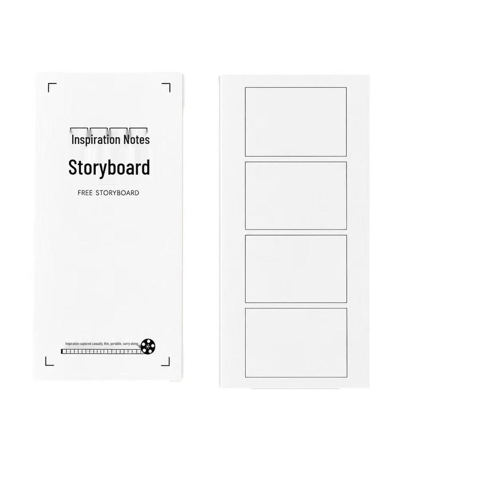 Compact 26-Page Storyboard Sketchbook: 4-Panel Layout for Easy Carrying, Journaling, and Artistic Creations