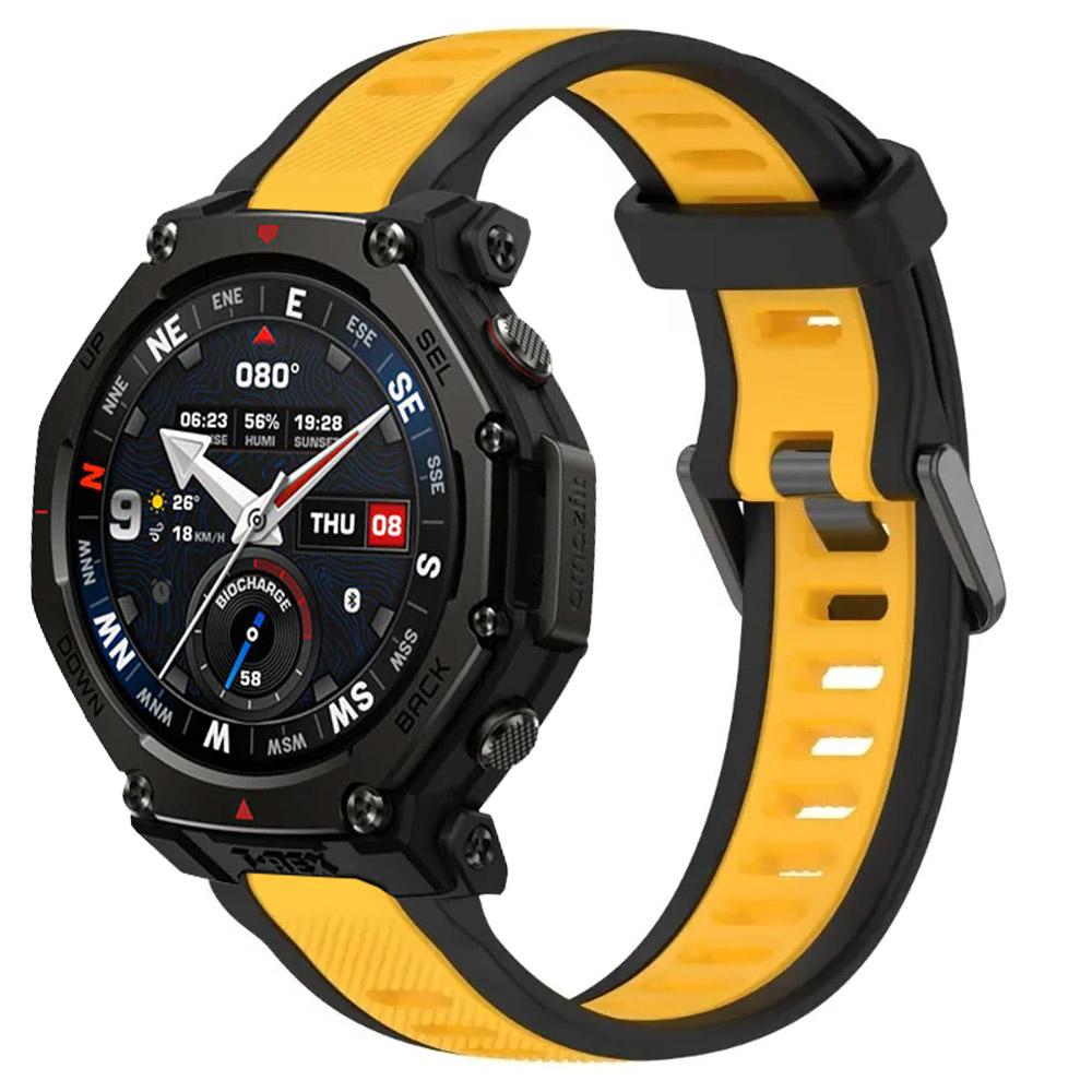 18/20/22mm Sports Silicone Strap for Amazfit T-Rex3 Pro 48mm 44mm Comfortable Breathable Wristband for Amazfit Helio/Balance 2-1