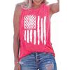Summer USA American Flag 3D Print Tank Tops Sexy Woman Streetwear Y2k Tops Oversized Vest Off Shoulder Sleeveless Woman Camisole