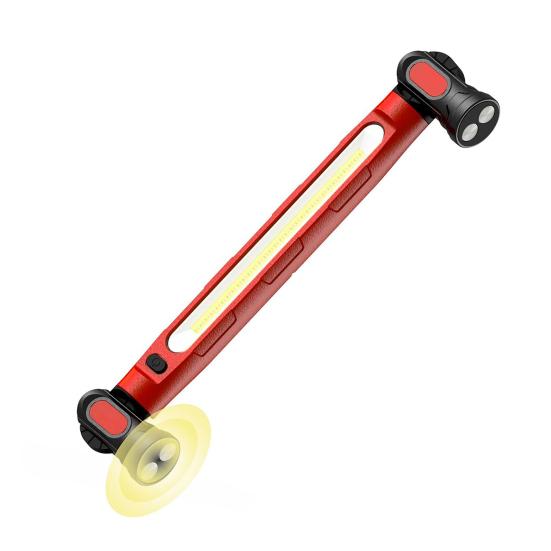 Magnetic COB Work Light with Hooks Rechargeable Adjustable Angle Underhood Work Light Portable Emergency