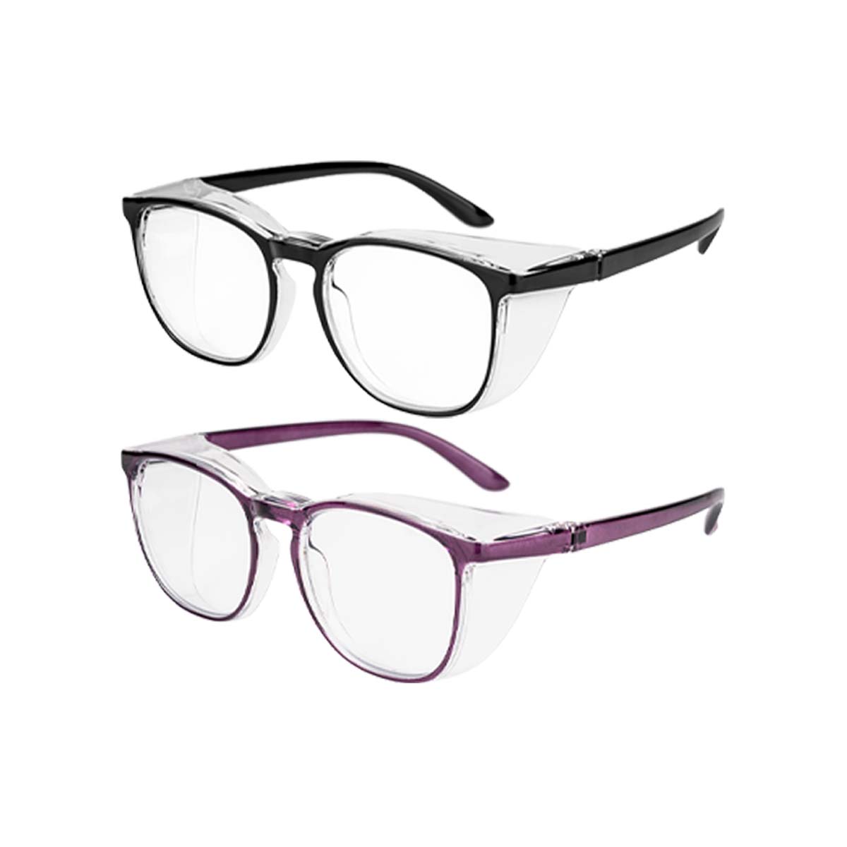 

2 шт. Защитные очки от пыльцы, квадратные, с защитой от запотевания и блокировкой синего света, с боковыми щитками для школы и повседневной жизни