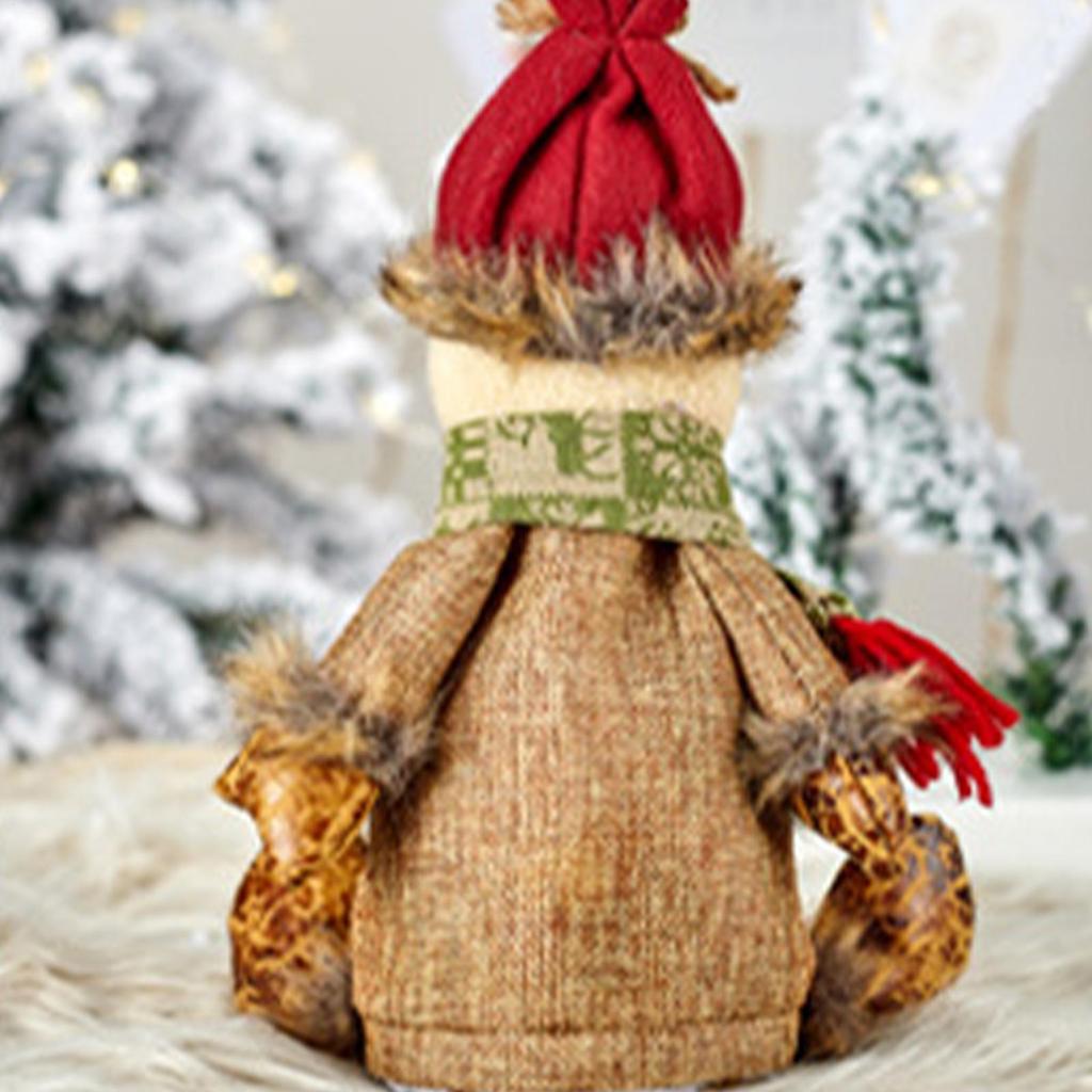 Christmas Candy Gift Bag Santa Claus Elk Snowman Doll Tote Bag Christmas Decoration 2025 Happy New Year Party Favors