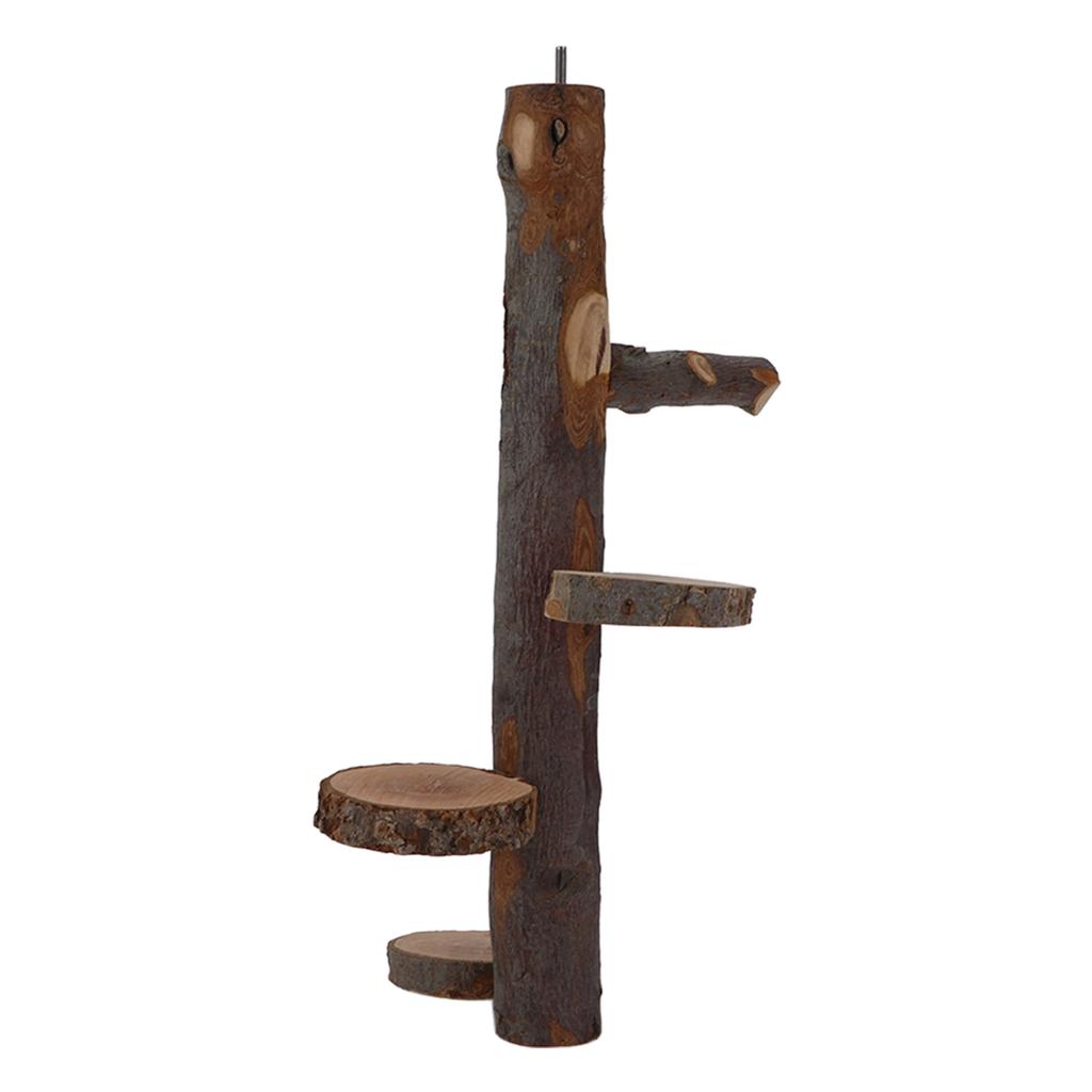 Haustier Sitzstange Holzständer Spielzeug Langlebige Kleintierplattform Sprungspielzeug für Hamster Vogel