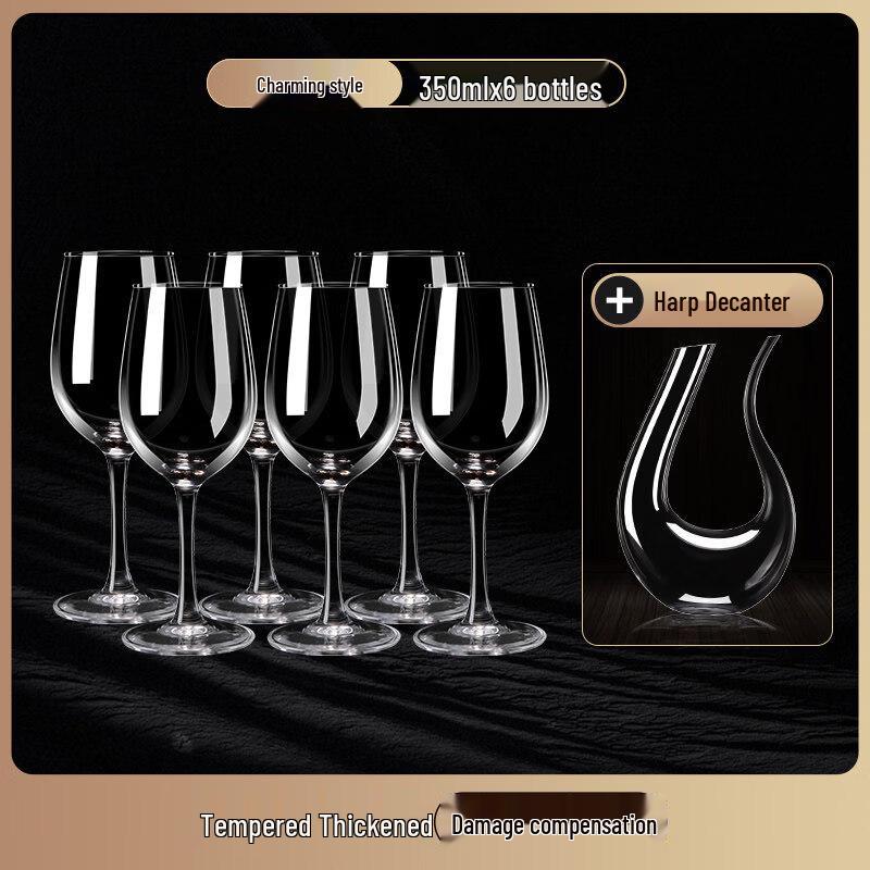 ZISIZ European Style Handmade Red Wine Glass Set