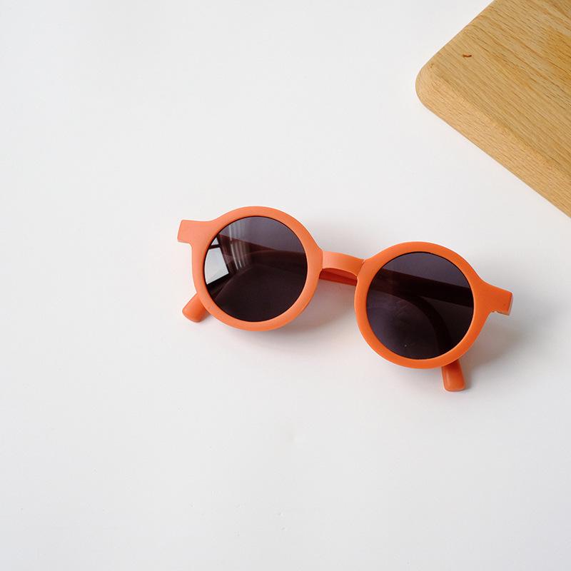 Vintage Children Small Frame Circle Sunglasses UV400 Folding Sun Glasses for Boys Girls Outdoor Shading Eyewear