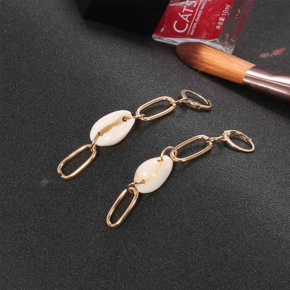 Special Earrings, Fashion Street Photography Temperament Chain Shell Earrings Earrings Women