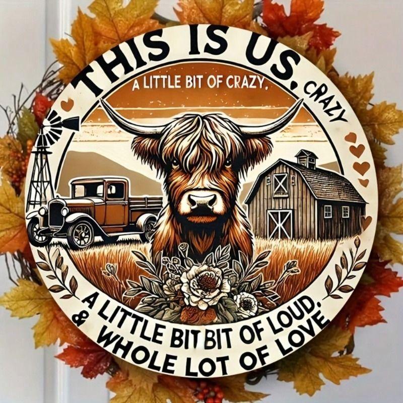 Wall Metal Decorative Paintings for Kitchen Farm Cafe Interior