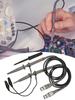 P6100 Oscilloscope Clip Probe Cable 100MHz Minigrabber Test Lead Kit 2 Pack Universal for Oscilloscope Parts Accessories