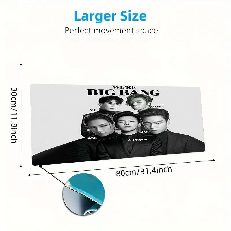 BIGBANG Large Size Mouse Pad Large Gaming Table Cushion Non-slip Laptop Tablet Big Mousepad XXL Mat Mini PC Playmat With Lock Edge