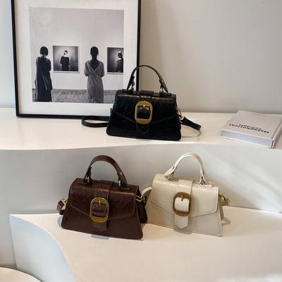 Retro Commuter Small Square Bag 2024 Autumn and Winter New Handbag Bag Fashionable Foreign High Sense Exquisite Messenger Bag Women