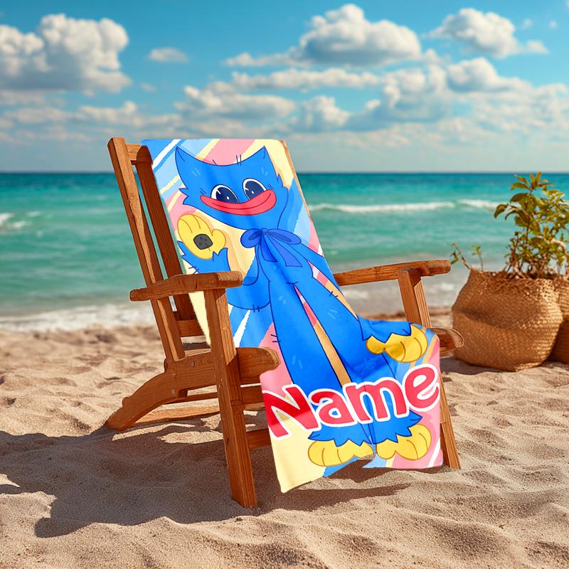 Personalized Customized Proof Beach Towel with Poppy Playtime Pattern - Soft, Absorbent,quick-drying,perfect Swimming,camping&bathing